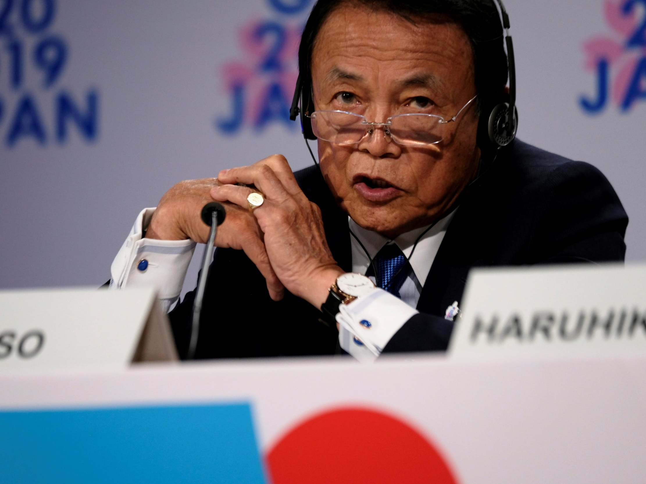 Japan's deputy prime minister Taro Aso believes the Olympics are cursed