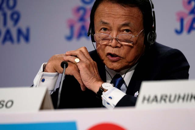 Japan's deputy prime minister Taro Aso believes the Olympics are cursed