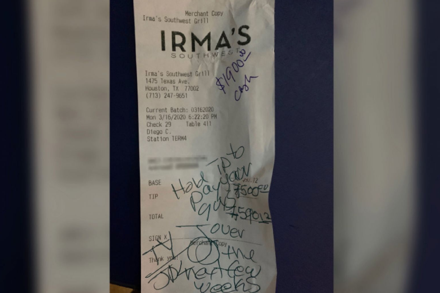 One Houston restaurant received an unexpected surprise