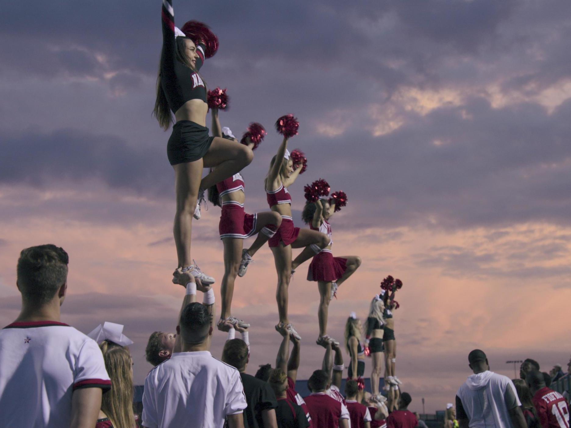 Cheer documents the journey of the Navarro College Bulldogs Cheer Team