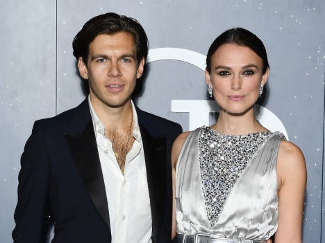 The least movie star person possible: Righton with his wife, Keira Knightley, in 2018 (Pascal Le Segretain/Getty)