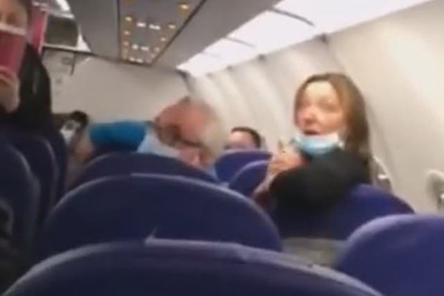 Passengers weren't happy with the Brits getting on board