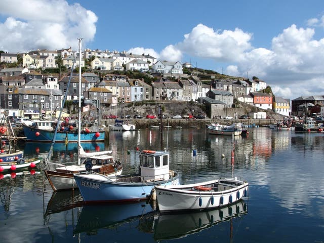 Summer calm: Fowey Harbour, on the south coast of Cornwall