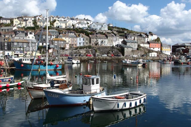 Summer calm: Fowey Harbour, on the south coast of Cornwall