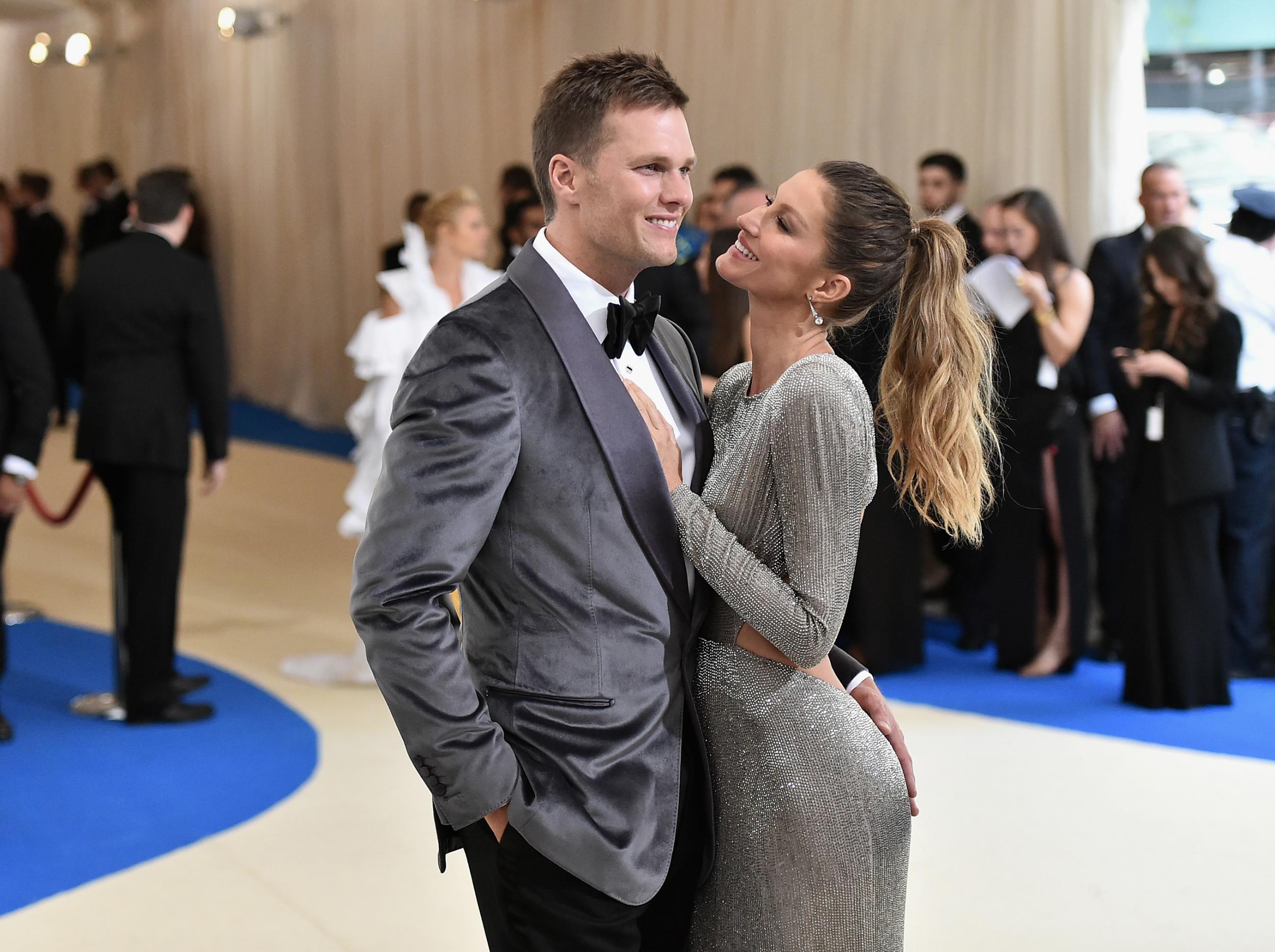 Brady with his wife, Gisele Bundchen