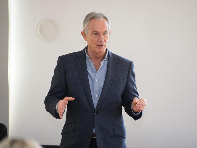 Tony Blair speaking at King’s College London