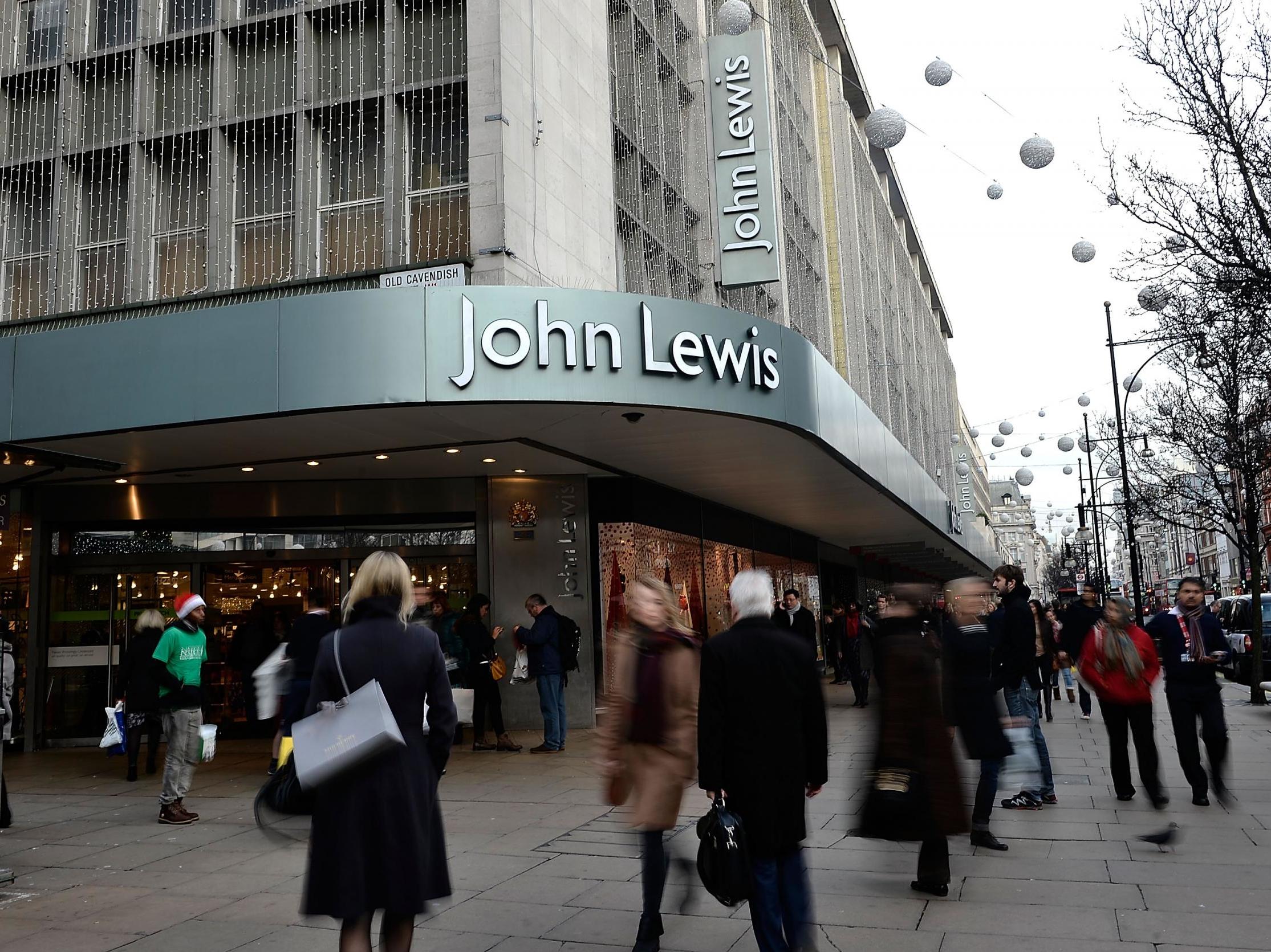 John Lewis’s flagship store on London’s Oxford Street