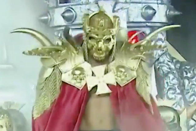 Triple H wore a similar costume to Deontay Wilder at Wrestlemania