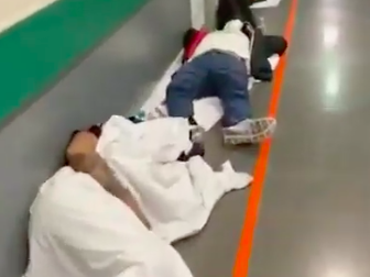 Coronavirus: Spain records new daily death toll as patients filmed lying in hospital corridors