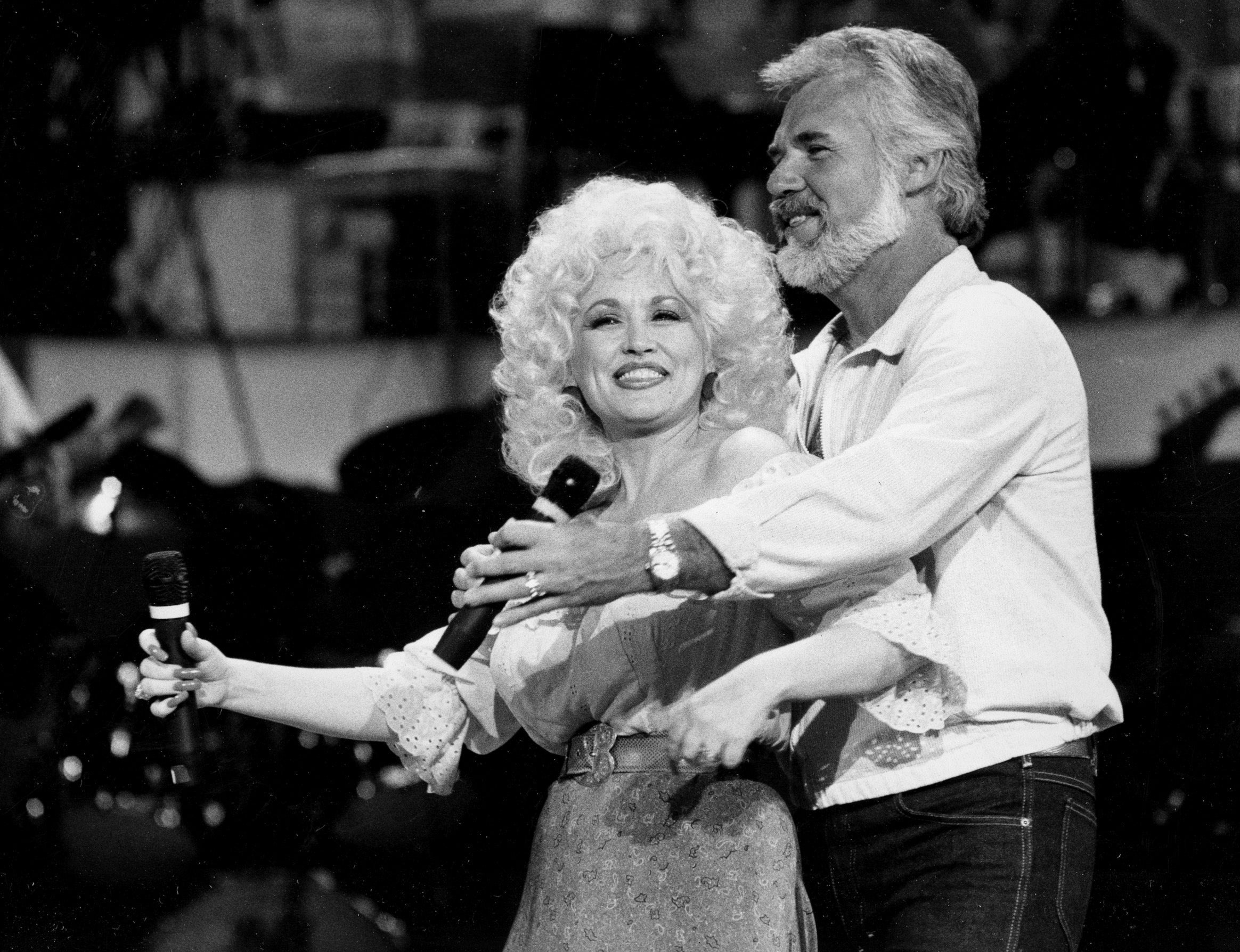 We rely on each other: Rogers and Parton took their duet to No 1 in the US