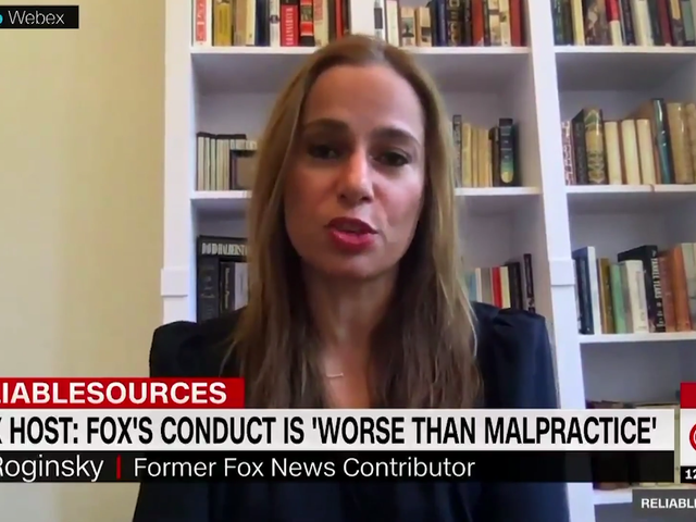 Julie Roginsky speaking on CNN