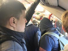 Train drivers furious as people crowd on to services