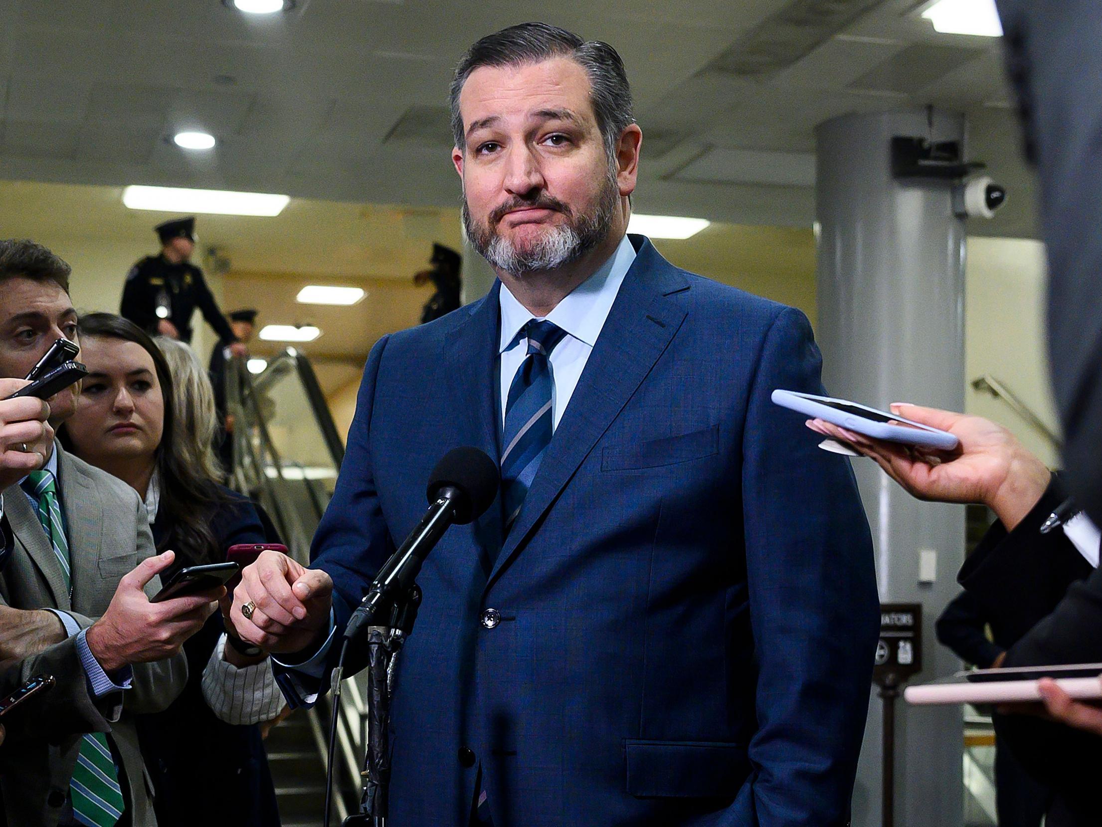 Senator Ted Cruz, R-Texas, is positioning himself to be a leader in Republicans' opposition to a hypothetical President Joe Biden. (Photo via Andrew Canellero-Reynolds AFP)