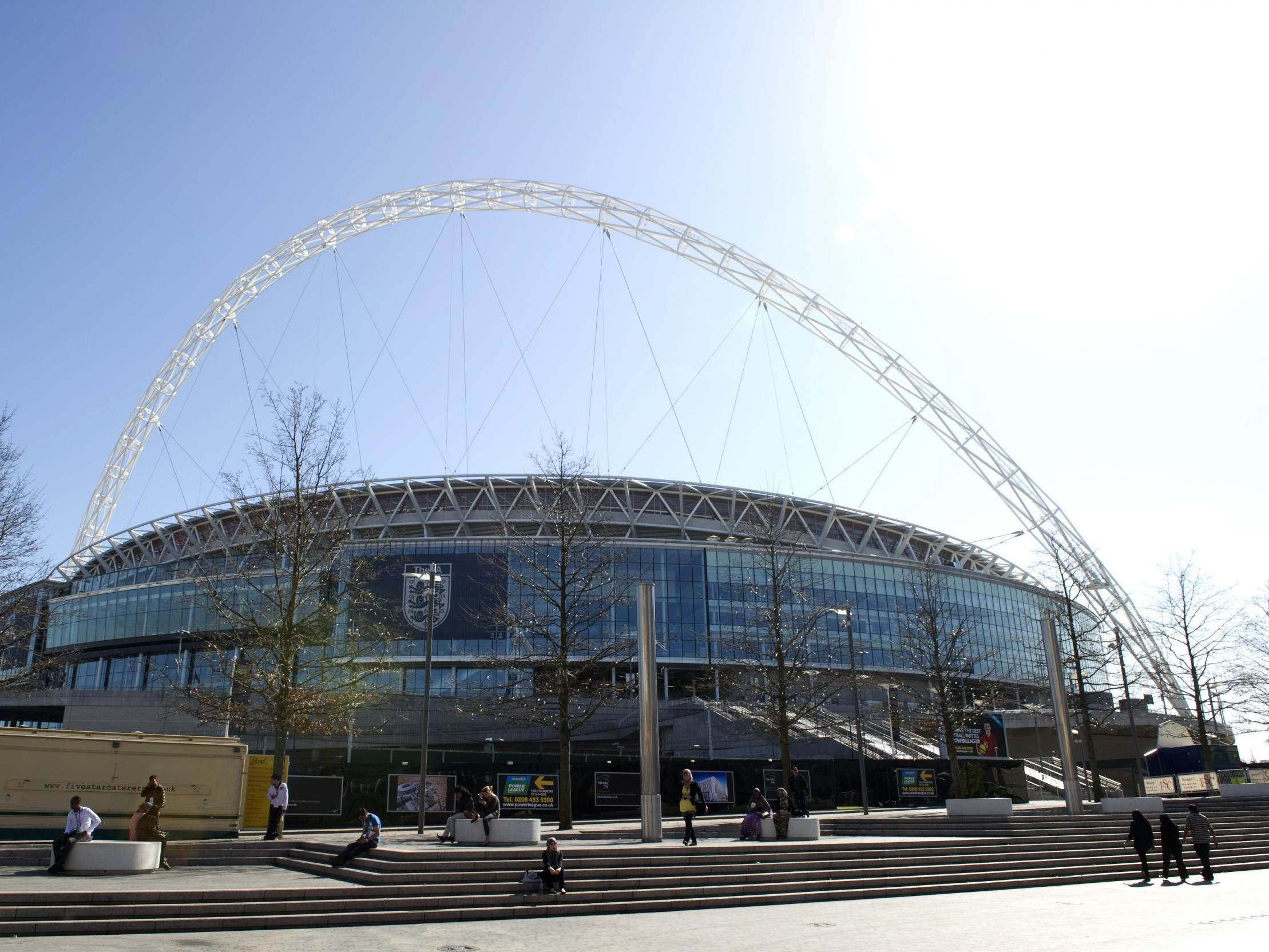 Wembley, the national football stadium