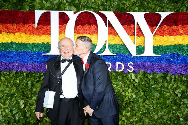 Terrence McNally with his husband Tom Kirdahy at the 2019 Tony Awards in New York City.