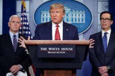 Trump rages against Nato allies during coronavirus briefing