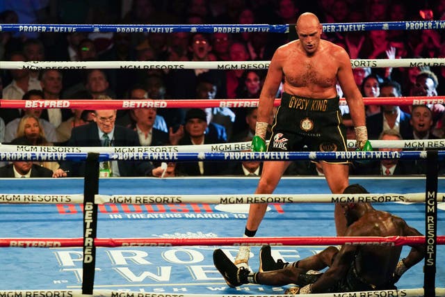 Tyson Fury stopped Deontay Wilder last month
