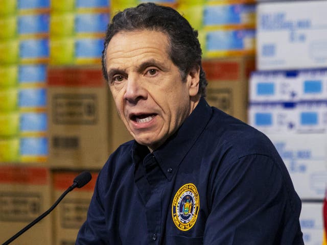 governor Cuomo criticised the amount of medical supplies available