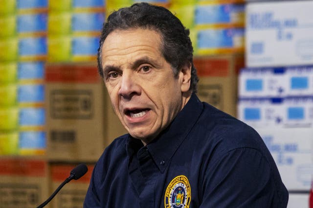 governor Cuomo criticised the amount of medical supplies available