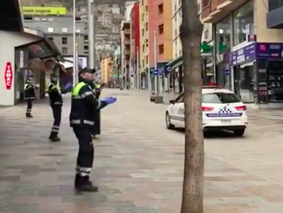 Police in Andorra clap and dance to popular children's song, 'Baby Shark', to thank people for following self-isolation rules to curb the spread of the coronavirus