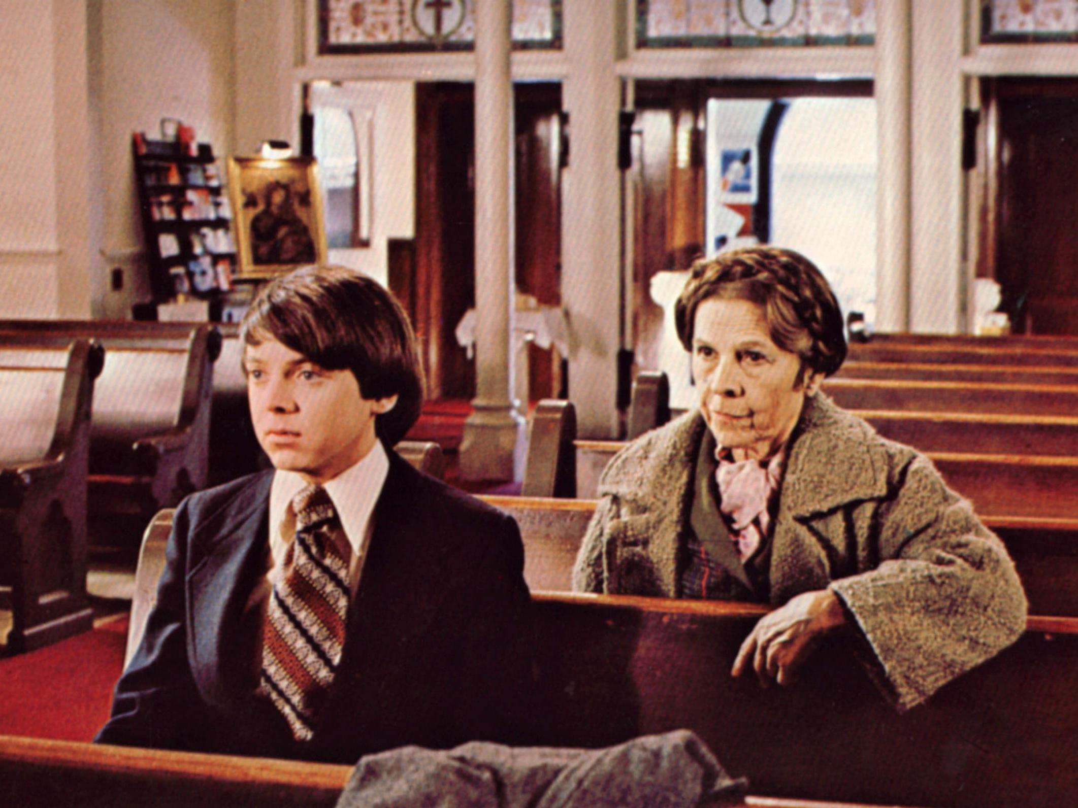 Bud Cort and Ruth Gordon in Hal Ashby's 1971 film 'Harold and Maude'