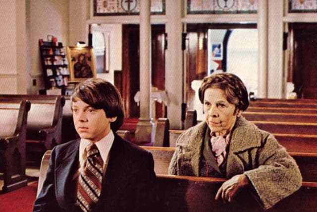 Bud Cort and Ruth Gordon in Hal Ashby's 1971 film 'Harold and Maude'