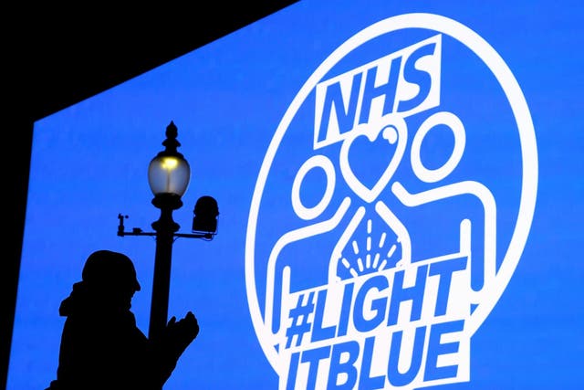 Landmarks in London, Liverpool, Birmingham and Gateshead will be illuminated in blue