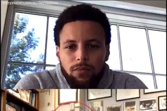 Golden State Warriors star Steph Curry hosts an interview with Dr. Anthony Fauci about the coronavirus on Instagram live.