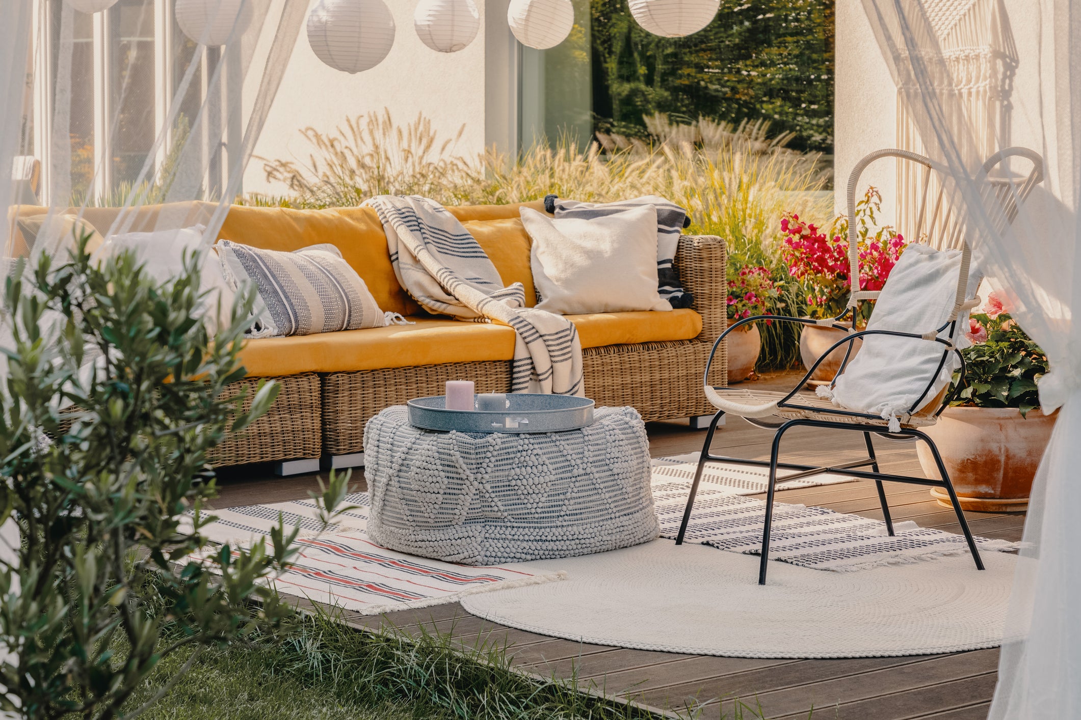 If you don’t already have garden furniture, now is the time to invest so you can make the most of your space