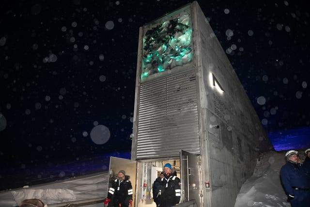 The Svalbard Global Seed Vault which stores the world's largest collection of crop diversity