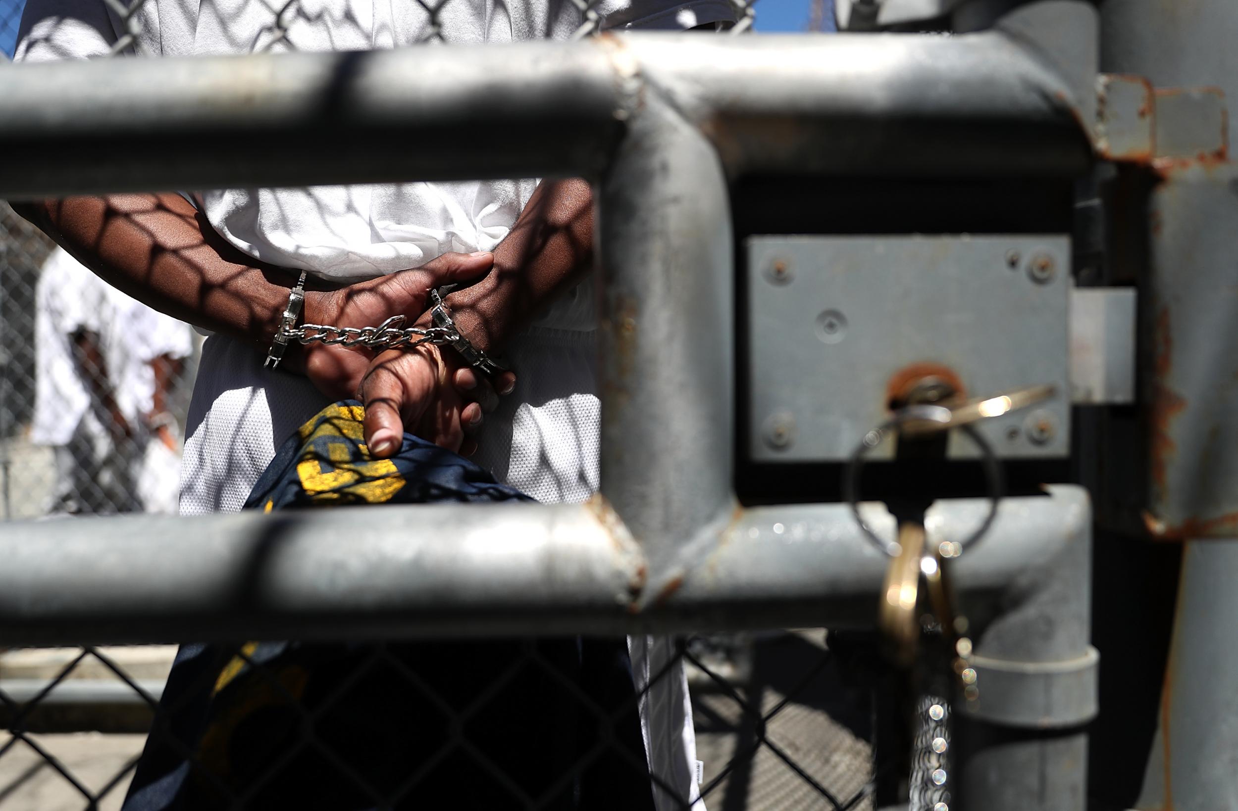 African Americans are incarcerated at five times the rate of white people (Getty)