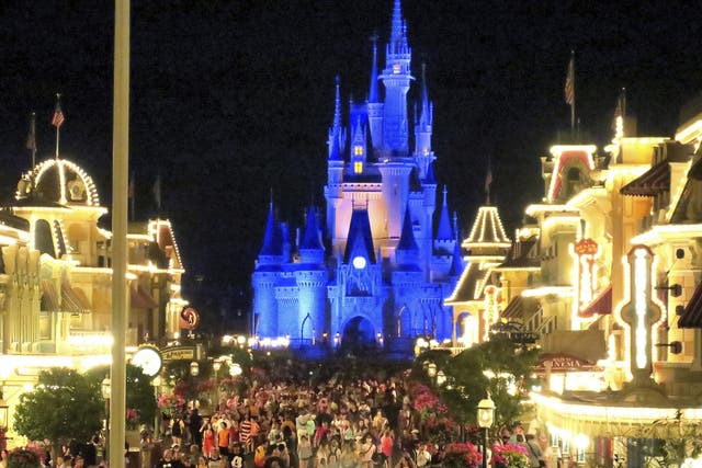 Disneyworld Magic Kingdom at night