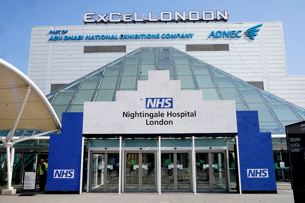 The London's ExCel centre was converted into a field hospital in just 10 days