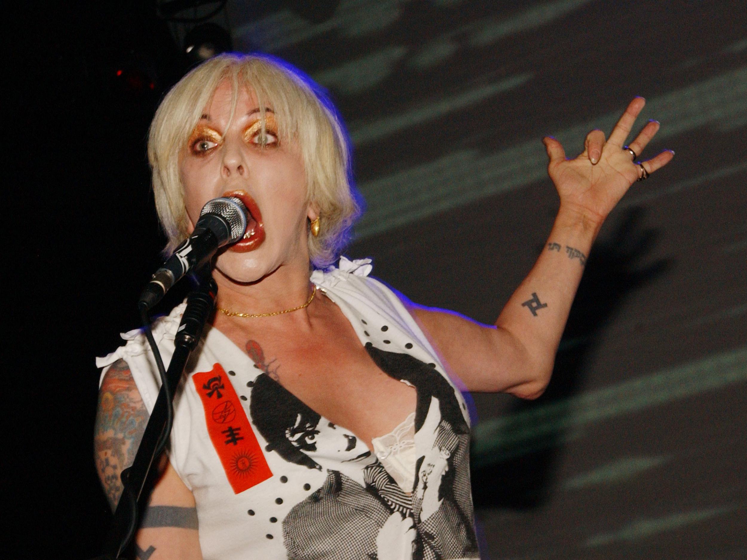 P-Orridge performs with Psychic TV at the Astoria in London in October 2006