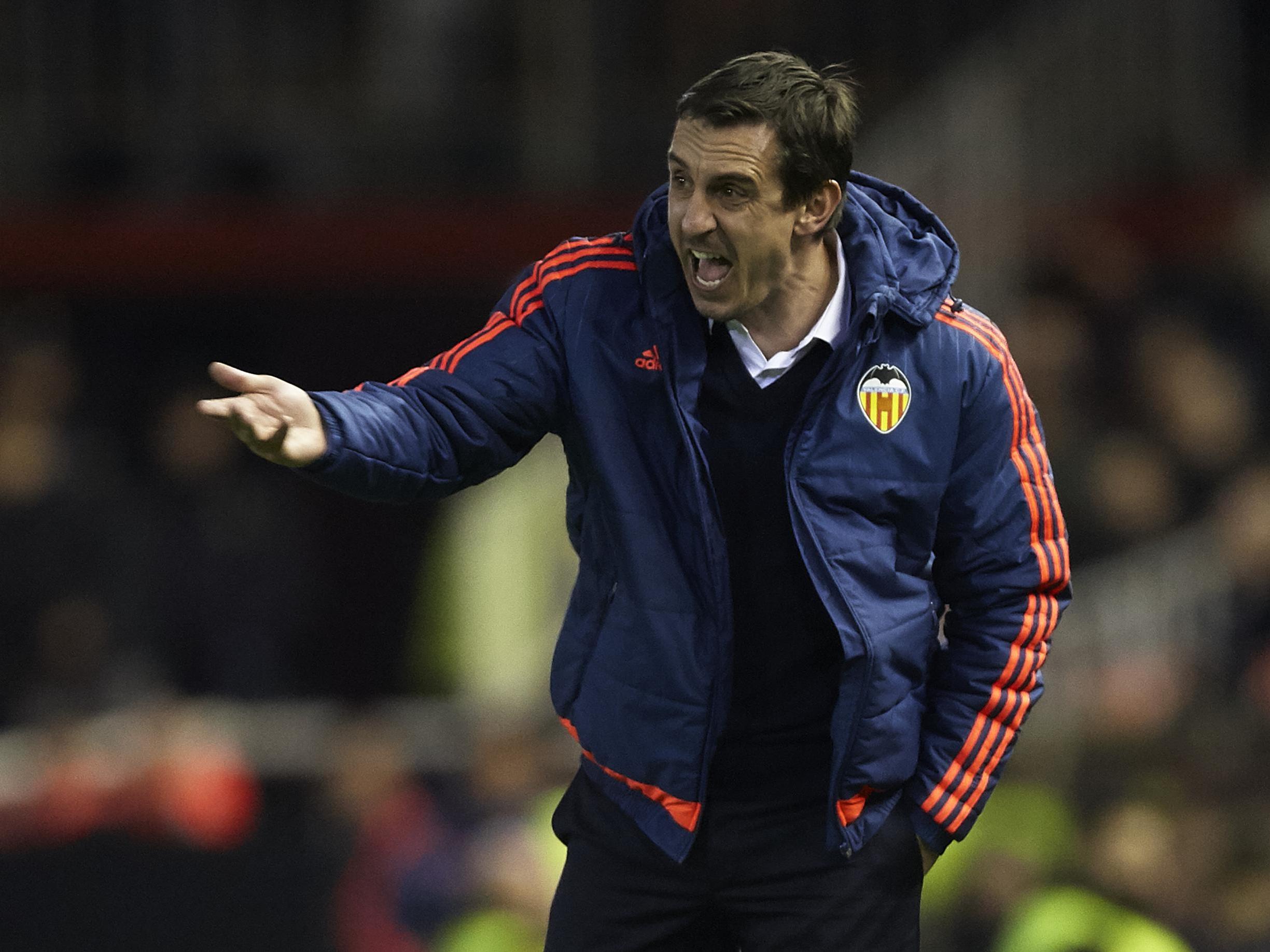 Valencia were thrashed 7-0 by Barcelona cueing Gary Neville’s departure