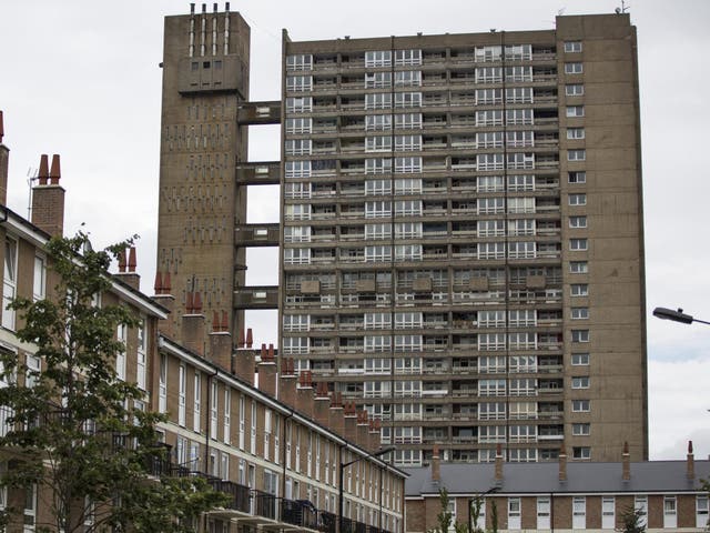 A social housing estate in Tower Hamlets, London, 2015