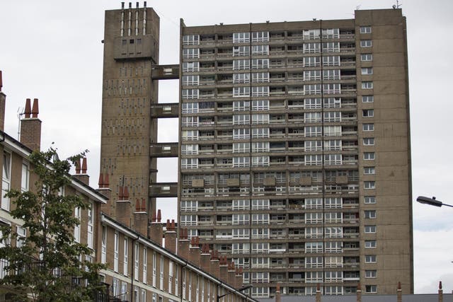 A social housing estate in Tower Hamlets, London, 2015