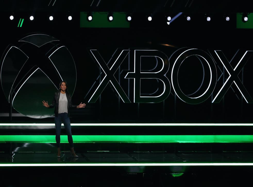 Sarah Bond, Head of Xbox Partnerships, speaks during the Xbox E3 2019 Briefing at The Microsoft Theater