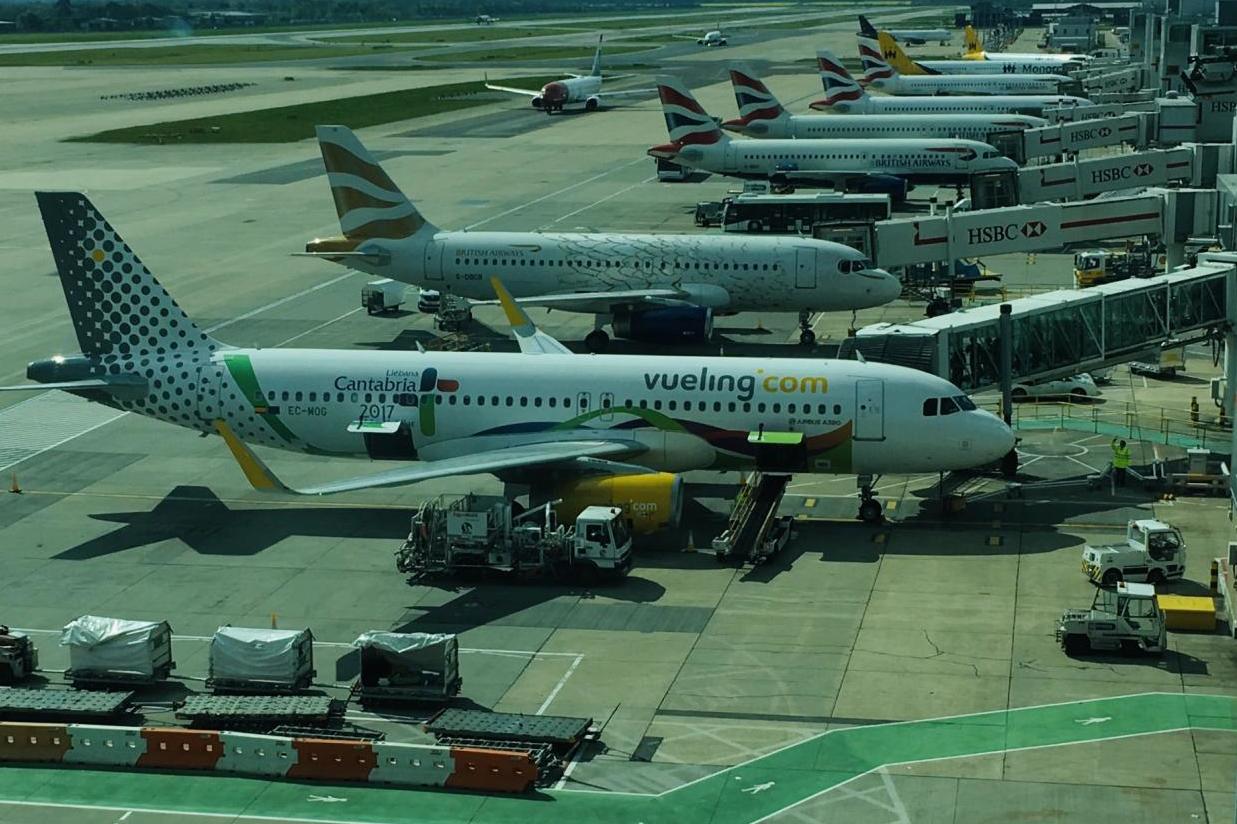 Happier days: part of British Airways' normal operation at Gatwick