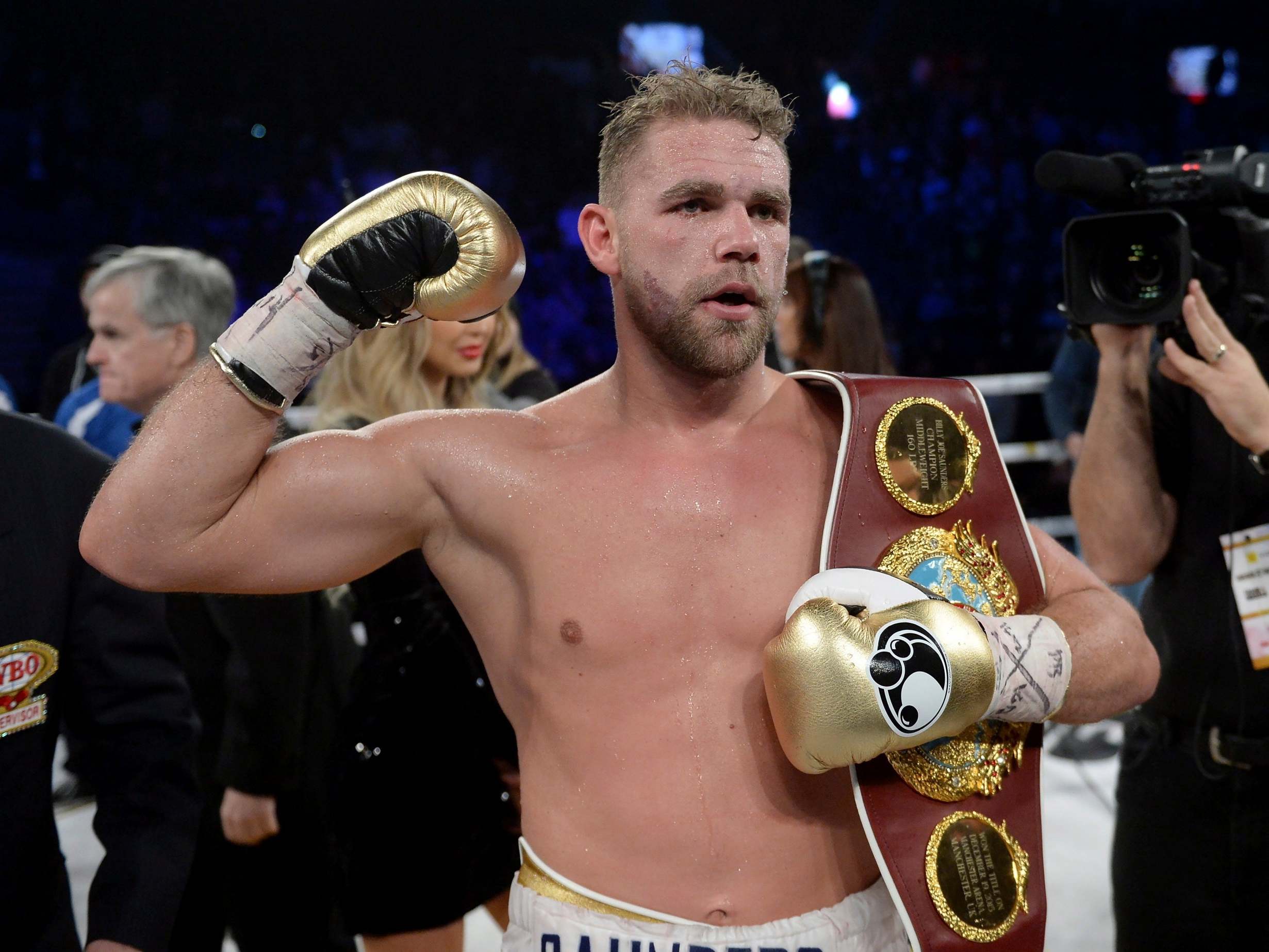Billy Joe Saunders could be stripped of his WBO world title for posting a video advising men 'how to hit a woman'