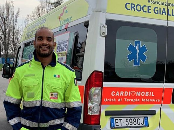 The Italy flanker is driving ambulances to help battle the pandemic