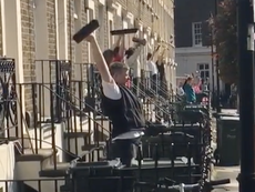 London neighbours workout together on their doorsteps amid lockdown