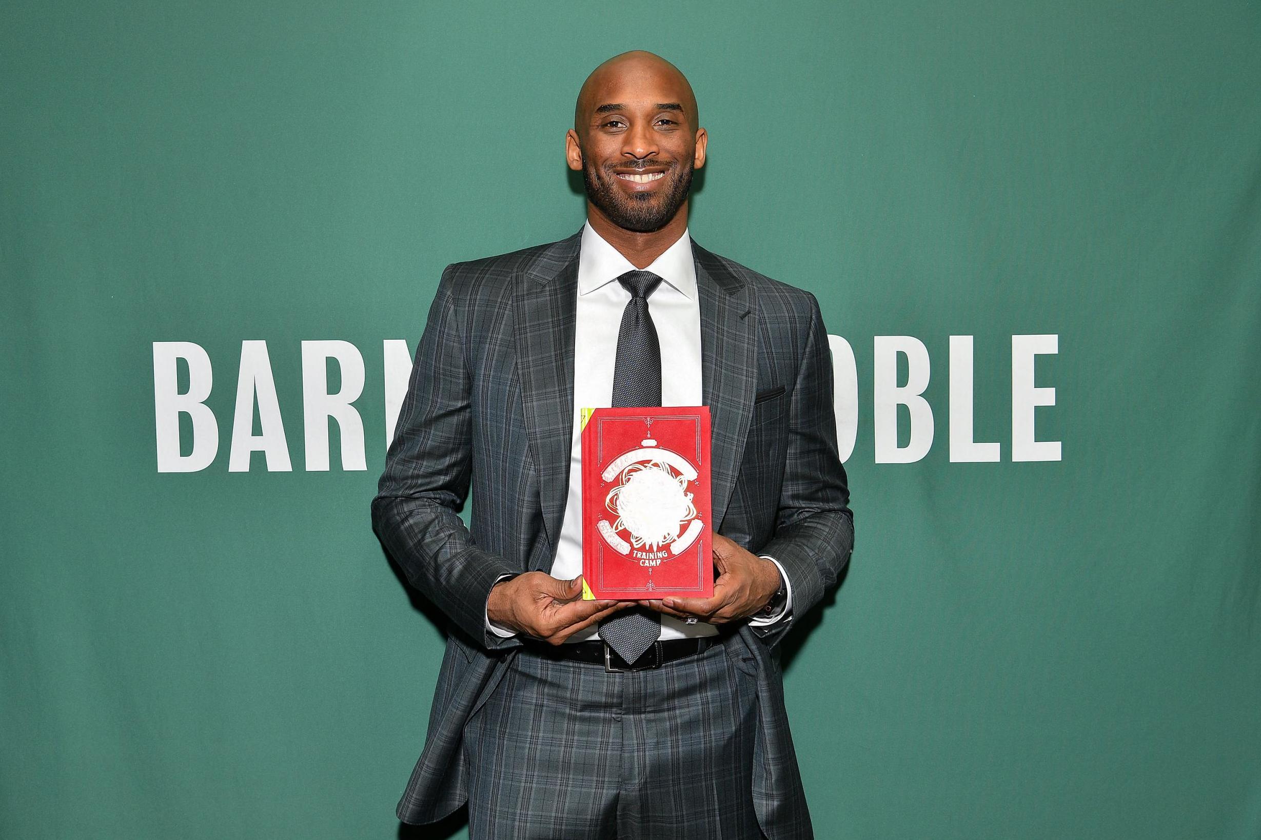 Kobe Bryant promotes his book 'The Wizenard Series: Training Camp' on 20 March 2019 in New York City.