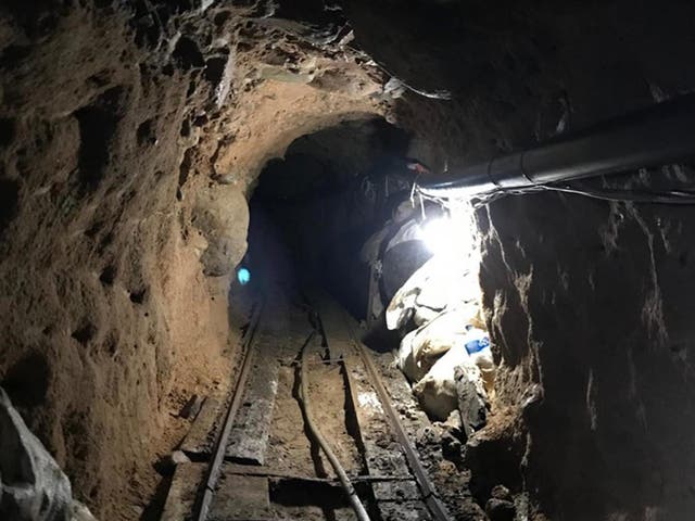The tunnel was used to move drugs between the US and Mexico