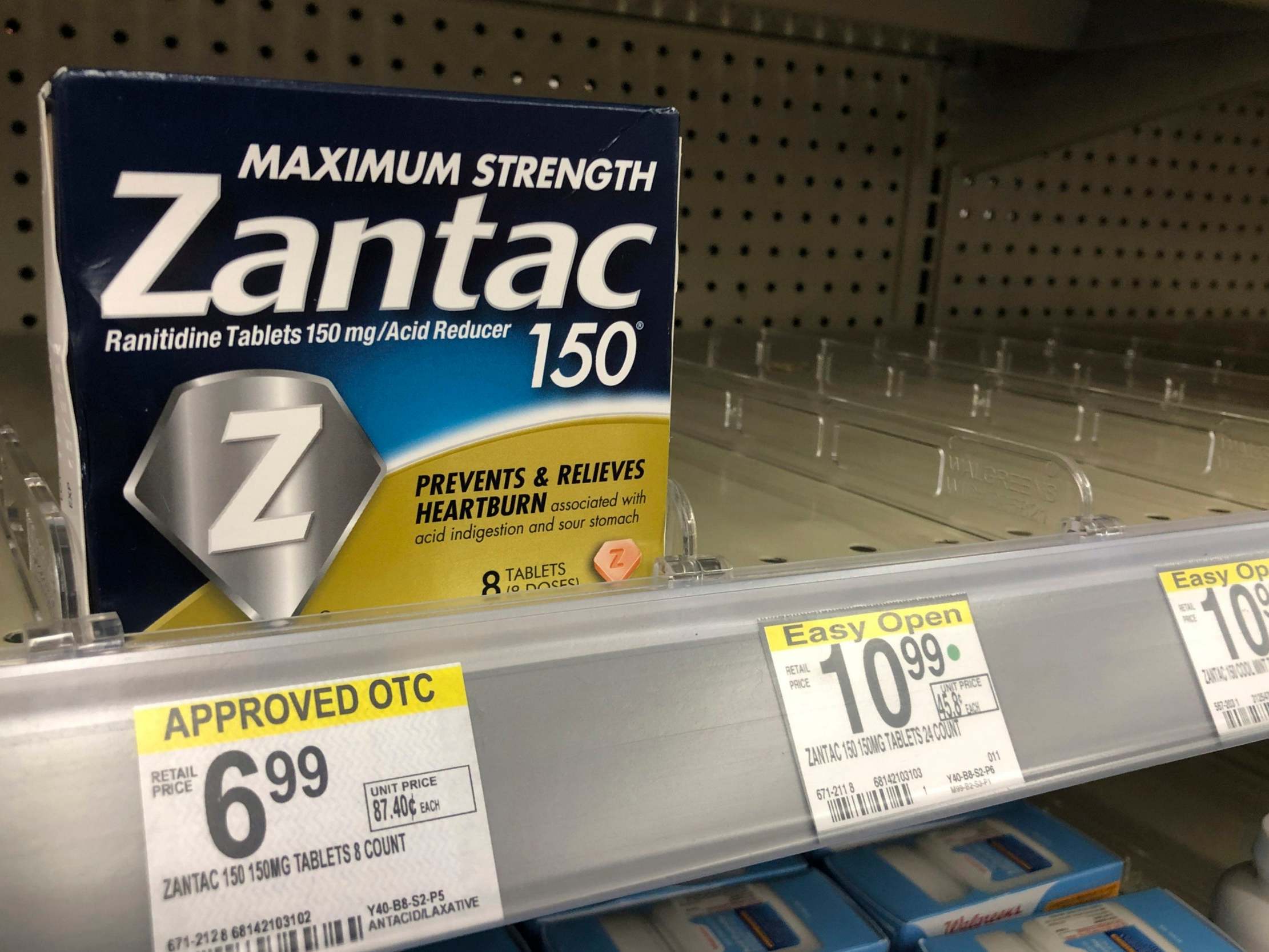 Zantac products banned for containing substances linked to cancer