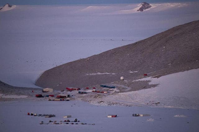 The base at Queen Maud Land in Antarctica