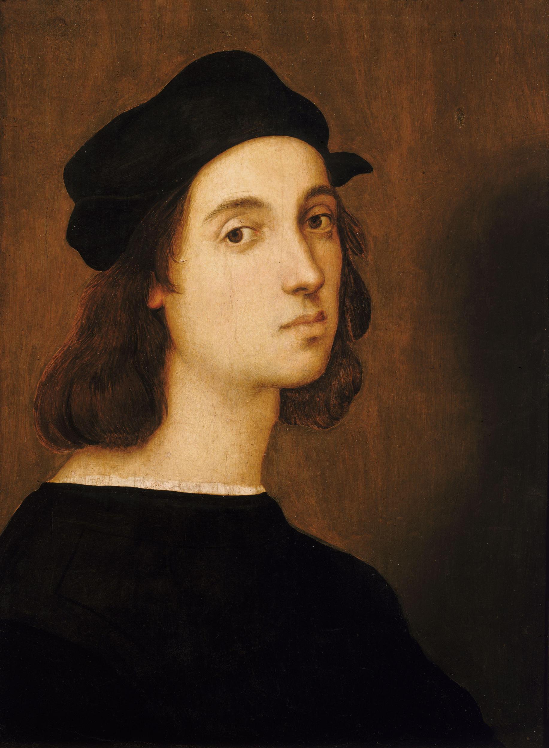 Raphael, self-portrait, c 1506, Uffizi, Florence