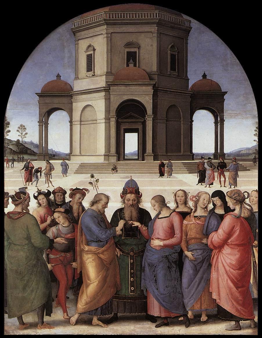 Pietro Perugino, ‘Betrothal of the Virgin’, c 1502, Musée des Beaux-Arts, Caen