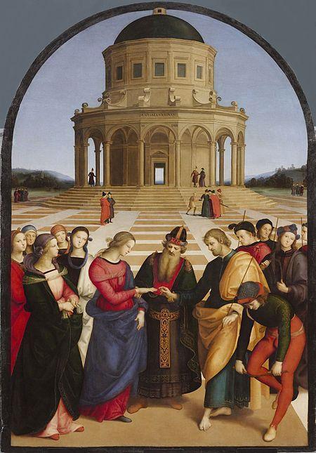 Raphael, ‘Betrothal of the Virgin’, 1504, Pinacoteca di Brera, Milan