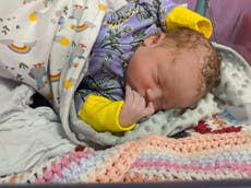 Mother gives birth to ‘first baby born at home in isolation’ in UK